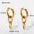 Wholesale Fashion 18k Gold-plated Stainless Steel Gold Chain Earrings