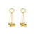 Wholesale Fashion Copper Diamond Cross Heart Geometric Earrings