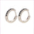 Wholesale Fashion Copper Micro-inlaid Color Diamond Asymmetric Ear Buckle