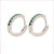 Wholesale Fashion Copper Micro-inlaid Color Diamond Asymmetric Ear Buckle