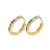 Wholesale Fashion Copper Micro-inlaid Color Diamond Asymmetric Ear Buckle