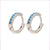 Wholesale Fashion Copper Micro-inlaid Color Diamond Asymmetric Ear Buckle