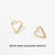 Wholesale Fashion Heart Shape Stainless Steel Inlay Shell Earrings Necklace