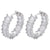 Wholesale Fashion Micro-inlaid Square Zircon Big Earrings