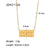 Wholesale Fashion Number Stainless Steel Gold Plated Gold Plated Rings Necklace