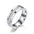 Wholesale Fashion Stainless Steel Diamond-studded Couple Rings