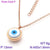 Wholesale Fashion Titanium Steel Devil Eyes Necklace