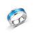 Fashion Titanium Steel Micro-inlaid Dripping Oil Couple Ring