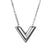 Wholesale Fashion V Shape Stainless Steel Plating Bracelets Earrings Necklace