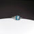 Wholesale Glam Square Copper White Gold Plated Artificial Gemstones Rings