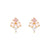 Wholesale Golden Ice Cream Color Zirconium Earrings