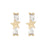 Wholesale Golden Ice Cream Color Zirconium Earrings