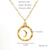 Wholesale Hip-hop Commute Cool Style Moon Stainless Steel 18k Gold Plated Pendant Necklace