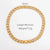 Wholesale Hip-hop Solid Color Stainless Steel Buckle Chain 18k Gold Plated Bracelets Necklace