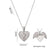 Wholesale Ig Style Classic Style Heart Shape Stainless Steel Plating Inlay 18k Gold Plated Zircon Pendant Necklace