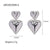 Wholesale Ig Style Heart Shape Stainless Steel Plating 18k Gold Plated Earrings Necklace