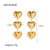 Wholesale Ig Style Heart Shape Stainless Steel Plating 18k Gold Plated Earrings Necklace