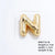 Wholesale Ig Style Simple Style Letter Stainless Steel Titanium Steel Polishing Plating 18k Gold Plated Charms