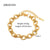 Wholesale Ins Style Geometric Stainless Steel Plating 18k Gold Plated Bracelets Necklace