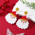 Wholesale Jewelry Cartoon Style Snowman Arylic Painted Drop Earrings