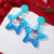 Wholesale Jewelry Cartoon Style Snowman Arylic Painted Drop Earrings