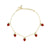 Wholesale Jewelry Color Zirconium Cherry Peach Tropical Fruit Bracelet