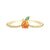 Wholesale Jewelry Color Zirconium Cherry Peach Tropical Fruit Rings