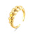 Wholesale Jewelry Croissant Copper Twist Ring