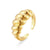 Wholesale Jewelry Croissant Copper Twist Ring