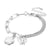 Wholesale Jewelry Flower Butterfly Pendant Stainless Steel Bracelet