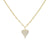 Wholesale Jewelry Full Diamond Heart-shaped Fashion Long Earrings Necklace