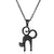 Wholesale Jewelry Funny Pumpkin Ghost Spider 201 Stainless Steel Asymmetrical Hollow Out Pendant Necklace