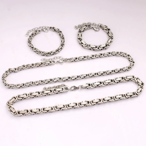 Hip-Hop Commute Geometric 667 Stainless Steel Bracelets Necklace