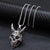 Wholesale Jewelry Hip-Hop Punk Cross Tree Skull Stainless Steel Alloy Plating Pendant Necklace