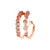 Wholesale Jewelry Hollow C-shaped Pearl Copper Inlaid Zircon Ear Clip