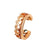 Wholesale Jewelry Hollow C-shaped Pearl Copper Inlaid Zircon Ear Clip