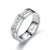 Wholesale Jewelry Letter Inlaid Diamond Stainless Steel Ring