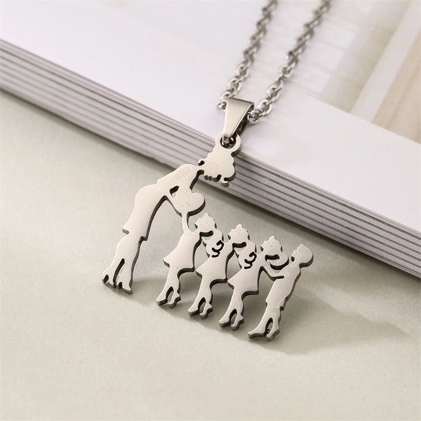 MAMA Human Stainless Steel Plating Pendant Necklace