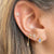 Wholesale Jewelry Romantic Star And Moon Butterfly Earrings Set