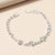 Wholesale Jewelry Simple Four-leaf Clover Rhinestone Titanium Steel Bracelet