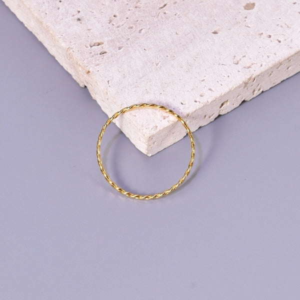 Minimalist Classic Style Streetwear Solid Color 304 Stainless Steel 18K Gold Plated Plating Rings