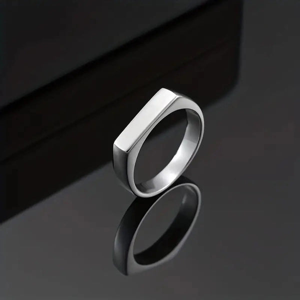 Minimalist U Shape Titanium Steel Plating Rings