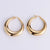 Wholesale Jewelry Titanium Steel Polished Round Hollow Earrings