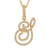 Wholesale Jewelry Zircon 26 English Letter Pendant Copper Necklace