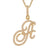 Wholesale Jewelry Zircon 26 English Letter Pendant Copper Necklace