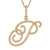 Wholesale Jewelry Zircon 26 English Letter Pendant Copper Necklace