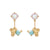 Wholesale Kolamic Earrings 18k Gold Jewelry Cute Bear Cloud Earrings