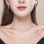 Wholesale Korean Copper Crystal Necklace Earring Two-piece Set