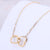 Wholesale Korean Fashion Heart Titanium Steel Necklace