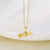 Wholesale Korean Style Christmas Tree Heart Shape Flower Stainless Steel Titanium Steel 18k Gold Plated Gold Plated Zircon Pendant Necklace